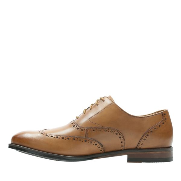Clarks Mens Edward Walk Brogues Brown | CA-9017843